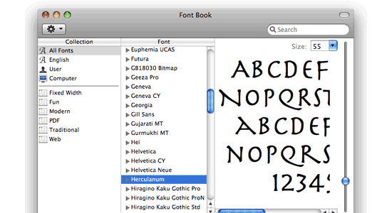 font for mac free